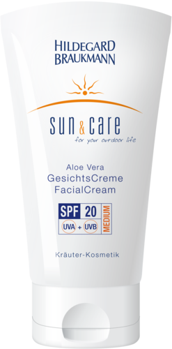 Sun & Care Aloe Vera Gesichtscreme mit Sonnenschutzfaktor