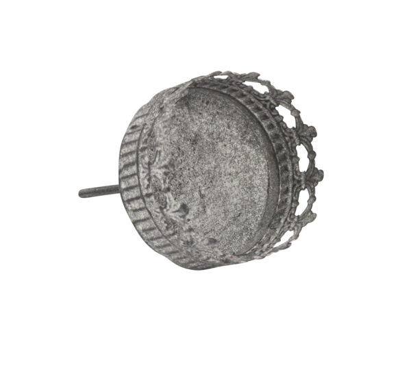 Kerzenhalter zum Stecken / D7xH12cm / hellgrau