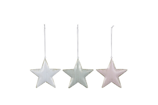 Sterne zum Aufhängen / 11xH11,5cm + 10cm Hänger
