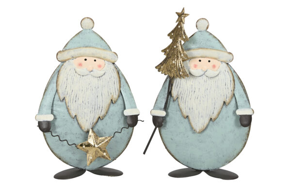 Weihnachtsmänner / grün gold