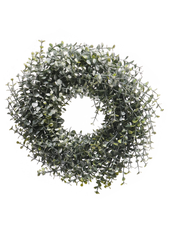 Eukalyptus Kranz Artificial Nature weiß, 35 cm