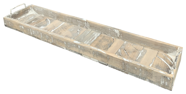 Tablett Bloom, Holz, 90x20x5,5 cm