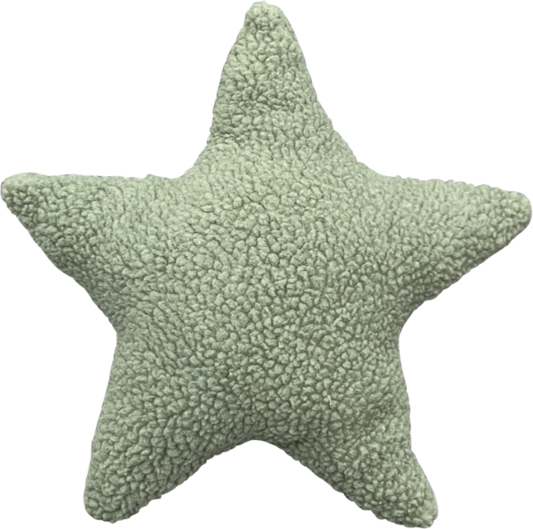 SternKissen Dans grün mit Füllung, Baumwolle/Polyester, 36x36 cm